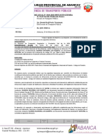 Abanca Y: INFORME LEGAL #0164-2023-DRPT/SGTP/ GTP /mpa - A DE Asunto Fecha