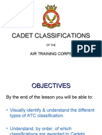 Cadet Classifications