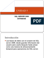 Unidad 5: SQL Server 2008 Database