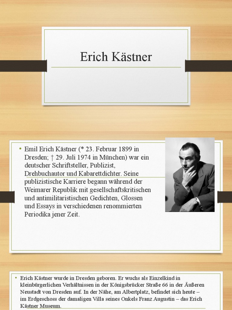 Erich Kästner Kalender 2025 