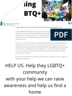 HELP US - Help They LGBTQ+ Community With Your Help We Can Rasie Awareness