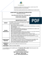 Assistante Ou Assistant en Éducation - Sacre - Coeur - 2022D3021 - INTERNE