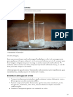 Agua de avena para adelgazar