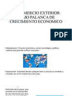 El Comercio Exterior Como Palanca de Crecimiento Economico