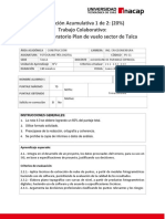 Evaluación Acumulativa 1 de 2: (20%) Trabajo Colaborativo: Guía de Laboratorio Plan de Vuelo Sector de Talca