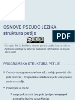 3 PJPJ Osnove Pseudojezika Struktura Petlje 1 Dio