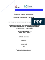 Informe - N°005 2021 Oci Enosa PDF