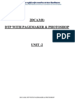 2DCA3B Unit II DTP With PageMaker and Photoshop