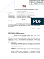 Corte Superior de Justicia Lima - Resolución sobre desnaturalización de contrato y reconocimiento de vínculo laboral