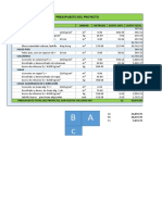 Presupuesto proyecto construcción