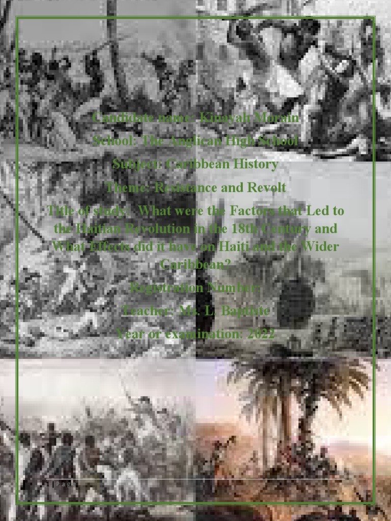Final History SBA | PDF | Slavery