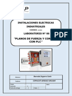 Planos de fuerza y control con PLC