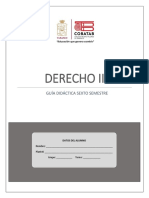 Sexto Semestre. - Guía Didáctica Del Estudiante. - Derecho II PDF