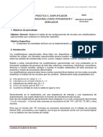 Práctica 5 Amplificador Como Integrador Derivador PDF