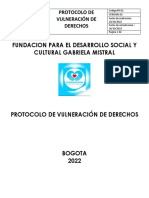 Protocolo Vulneración de Derechos PDF