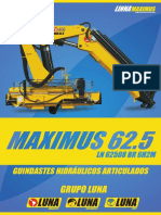 Guindastes hidráulicos articulados da linha Maximus 62.5