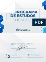 Cronograma ENEM 2023 - PLANEJATIVO PDF