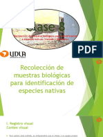 Clase 8 Recolección de Muestras Biológicas para Identificación e Especies Nativas Traslado y Liberación.