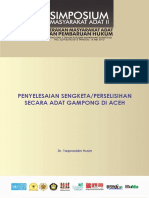 Taqwaddin Husin - Penyelesaian Sengketa Perselisihan Secara Adat Gampong Di Aceh