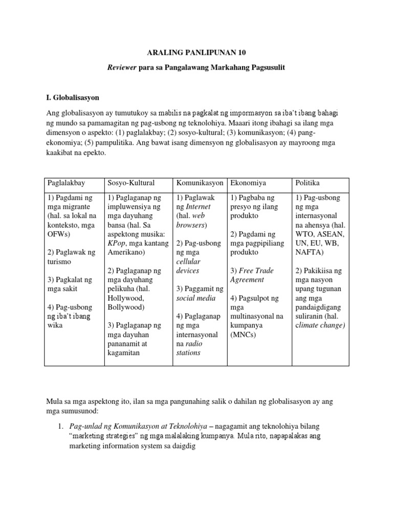 2nd Trimester A.P. Reviewer PDF