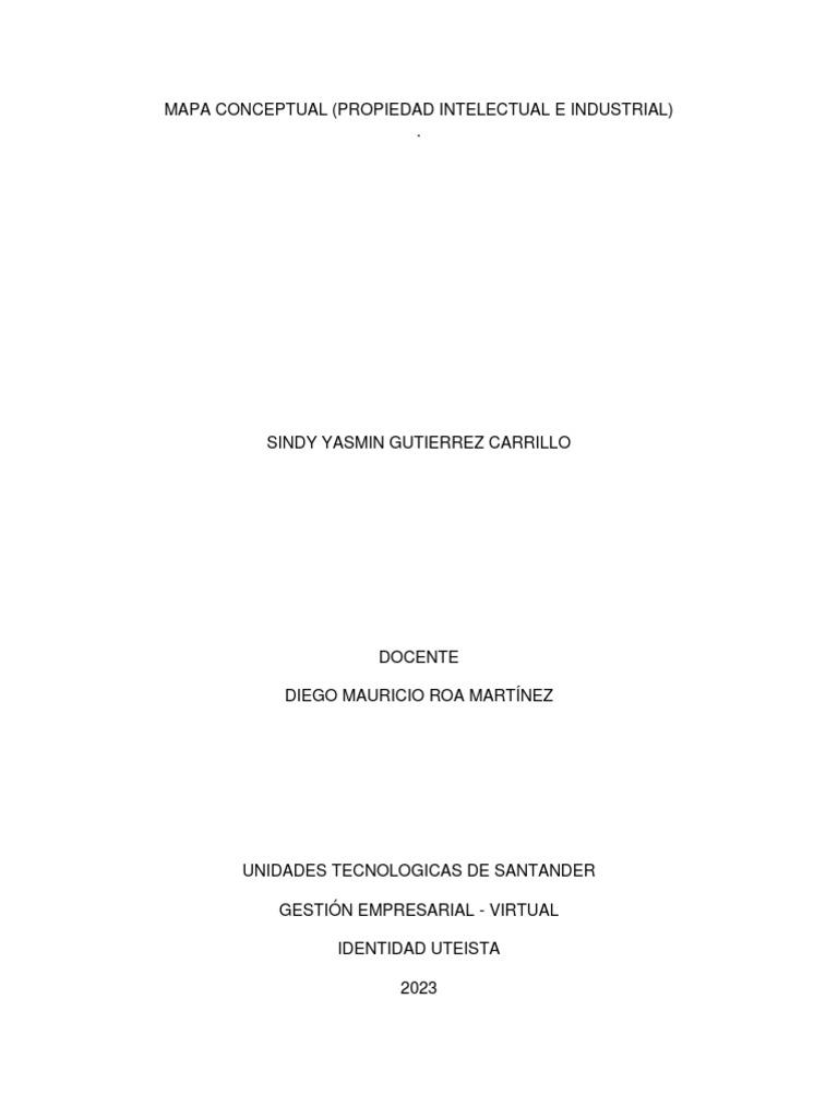 Mapa Conceptual. | PDF | Propiedad intelectual | Propiedad