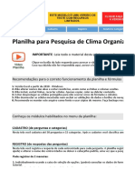 Versao Teste Modelo Registros Planilha Pesquisa Clima Organizacional