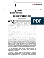 La Jornada - Riesgosos Contextos Geoestratégicos