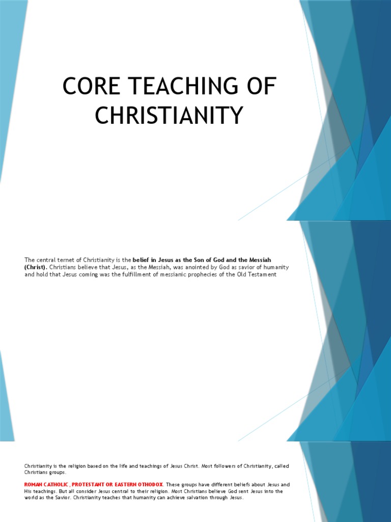 Core Teachings of Christianity Explained | PDF | Social Science ...