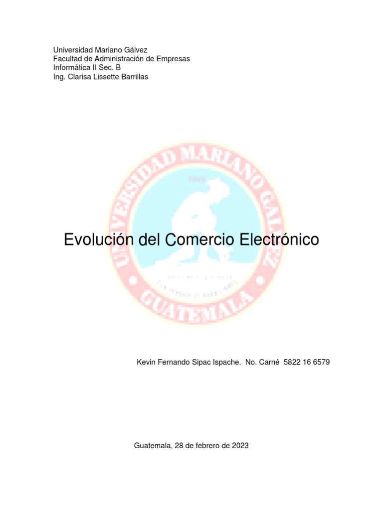 Evolucion Del Comercio Electronico | PDF | Comercio electrónico | Pay Pal