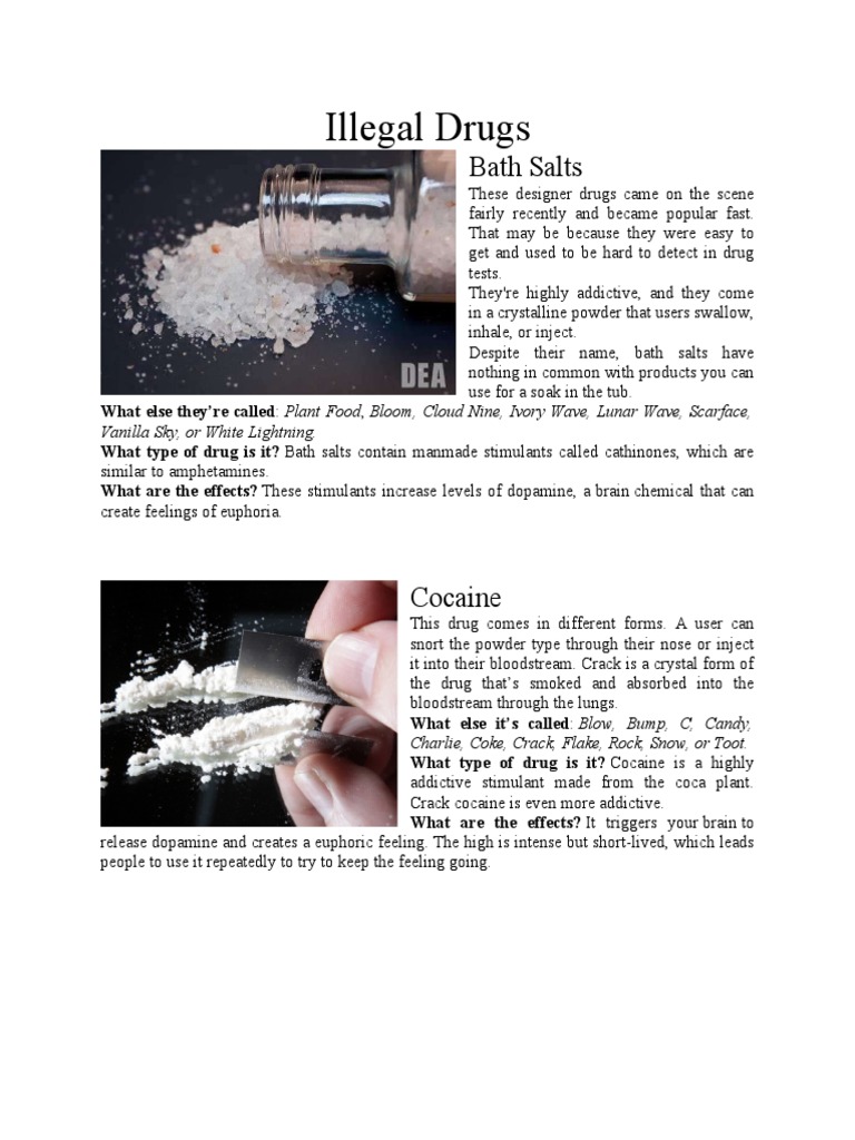 Illegal Drugs | PDF | Cannabis (Drug) | Methamphetamine