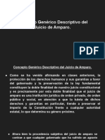 Concepto Genérico Descriptivo del  Juicio de Amparo.