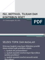 2 ISU, MOTIVASI, TUJUAN DAN KONTRIBUSI RISET