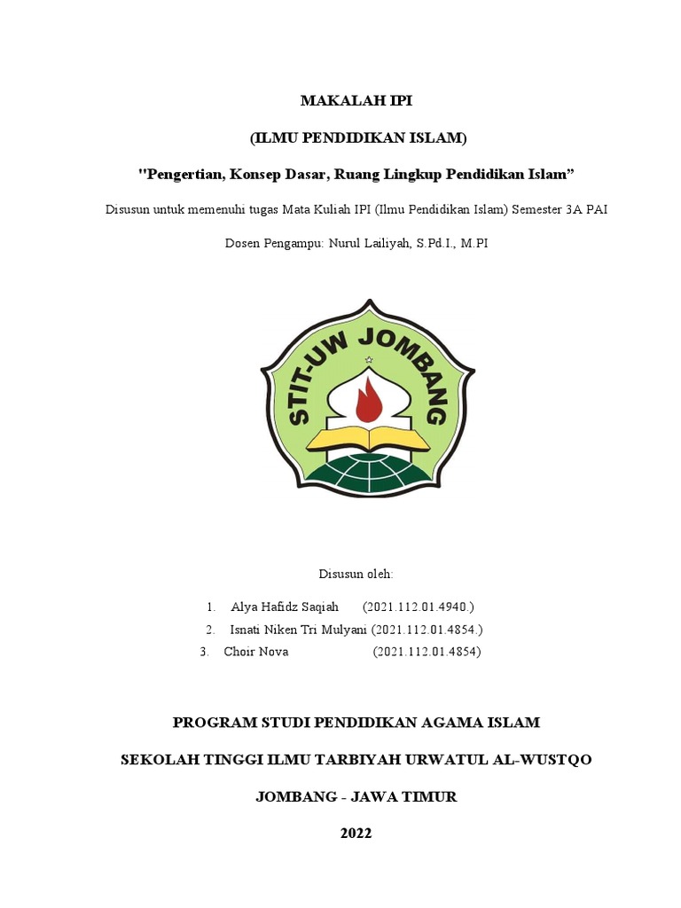 MAKALAH IPI 1. n-1 | PDF | Karier & Perkembangan | Sains & Matematika