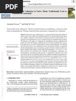 Cáceres & Cruz (2019) Detection & Validation of Native Plants Traditionally Used As Medicin in Guatemala