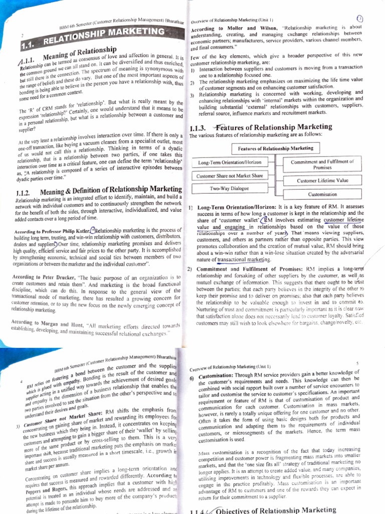 Importance of Relationship Marketing | PDF | Marketing | Customer