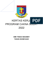 Kertas Kerja Program Cakna Solat 2022: SMK Tinggi Segamat TAHUN 2022M/1444H