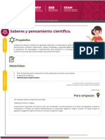 FICHA 1 Saberes y Pensamiento Científico PDF