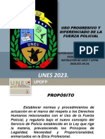 Uso progresivo y diferenciado de la fuerza policial