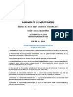 Ordre du jour Assemblée 23 et 24 Mars 2023 