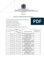 Ficha de acompanhamento de estágio em pet shop