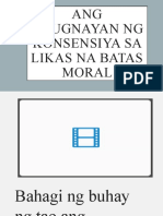 Ang Kaugnayan NG Konsensiya Sa Likas Na Batas