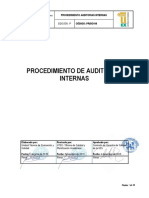 Procedimiento auditorías internas UEx