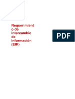 Requerimiento de Intercambio de Informacion PDF