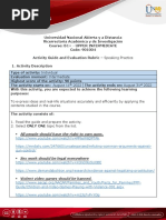 Activity Guide and Evaluation Rubric Speaking Practice B1+ PDF