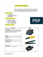 Resume Pelatihan Fiber Optik