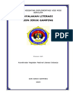 Laporan Kegiatan Implementasi Visi Misi Literasi