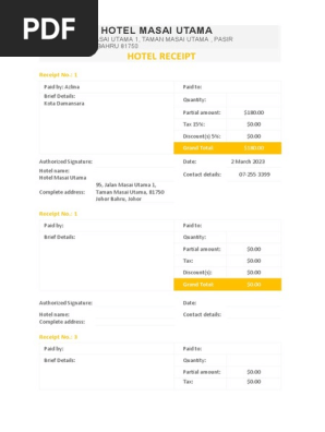 Sample Hotel Receipt Template.docx