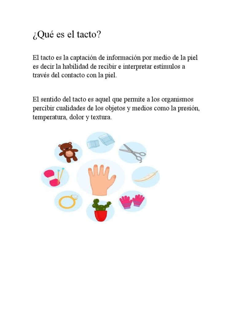 Definición y significado del tacto | PDF | Filosofía