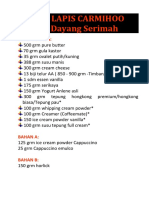 Kek Lapis Carmihoo by Dayang Serimah: Bahan-Bahan