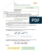 Material Apoyo Complementario Propiedades de Potencias 1°medio